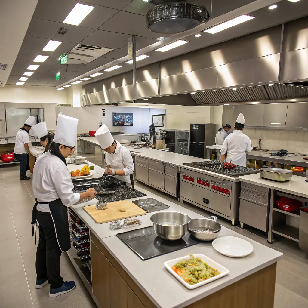 A classroom at ZYLARONEXIS Culinary Institute